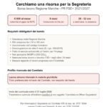 Cerchiamo una risorsa per la segreteria